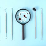 奥歯の虫歯を発見し治療するイメージ