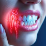 知覚過敏で歯が痛むイメージ