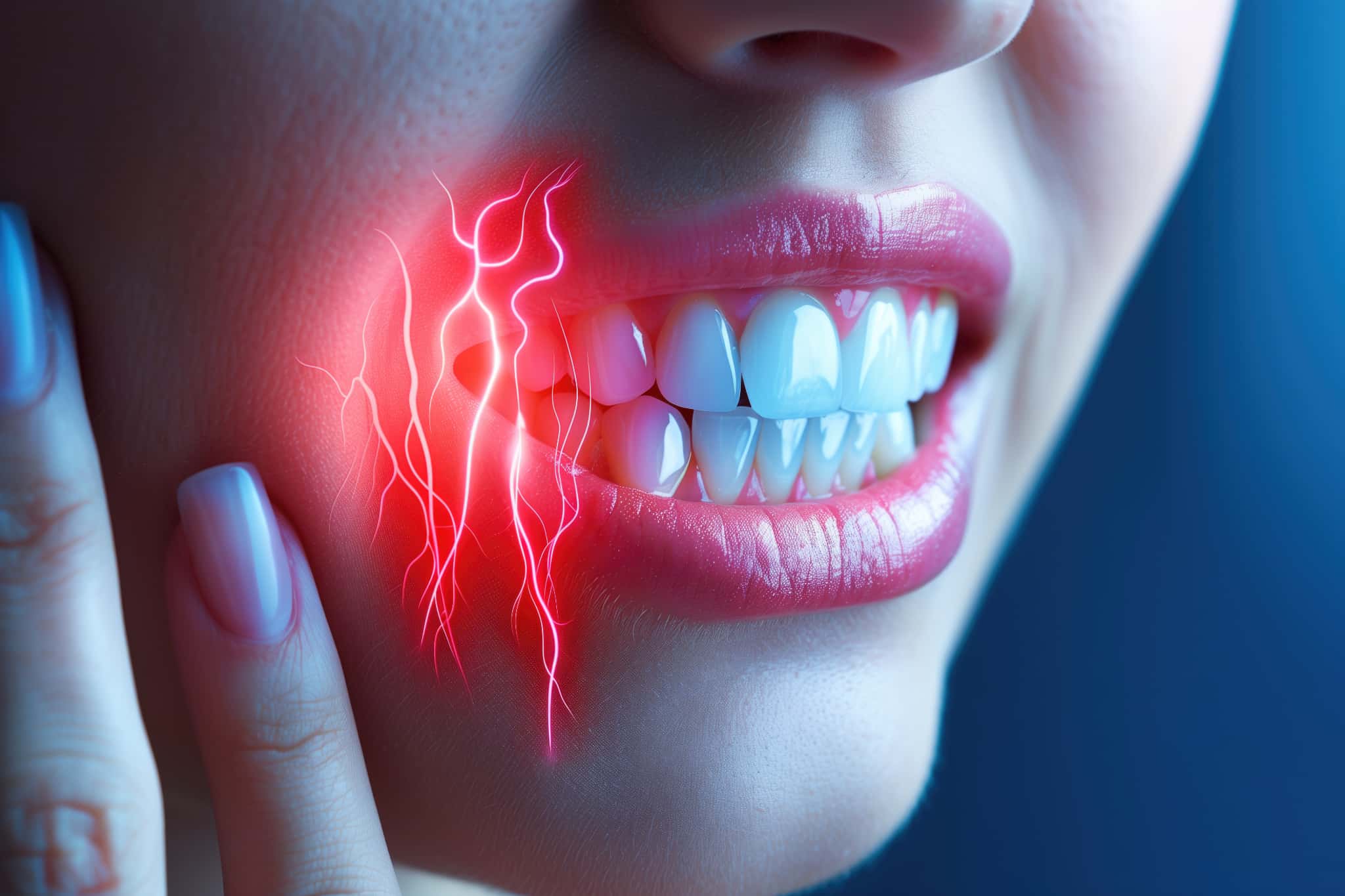 知覚過敏で歯が痛むイメージ