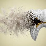 重度の虫歯で歯が破壊されるイメージ